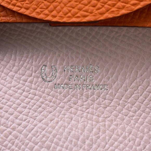 HERMES Bastia Verso SPO Epsom Orange/Mauve Pale - Picture 6 of 12